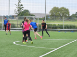 Laatste training S.K.N.W.K. JO11-1JM (partijtje tegen de ouders) van maandag 27 mei 2024 (48/137)